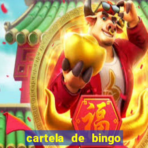 cartela de bingo pra imprimir